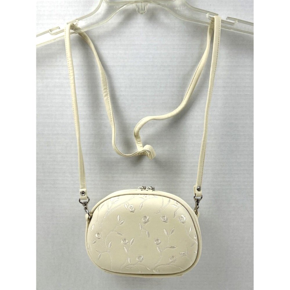 Koltov VTG Embroidered Flowers Women Crossbody Purse W/ Mirror & Coin/ID Wallet